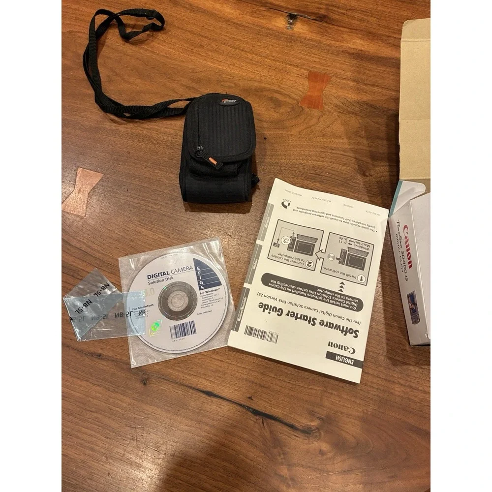 Canon PowerShot SD800 IS Digital ELPH Camera 7.1MP 3.8x Zoom Bundle Tested Works